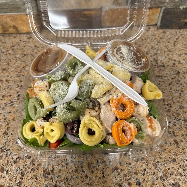 Chicken Spinach Tortellini Salad.