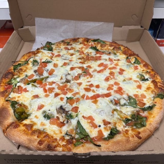 WHITE Veggie Pizza (Large 16").
