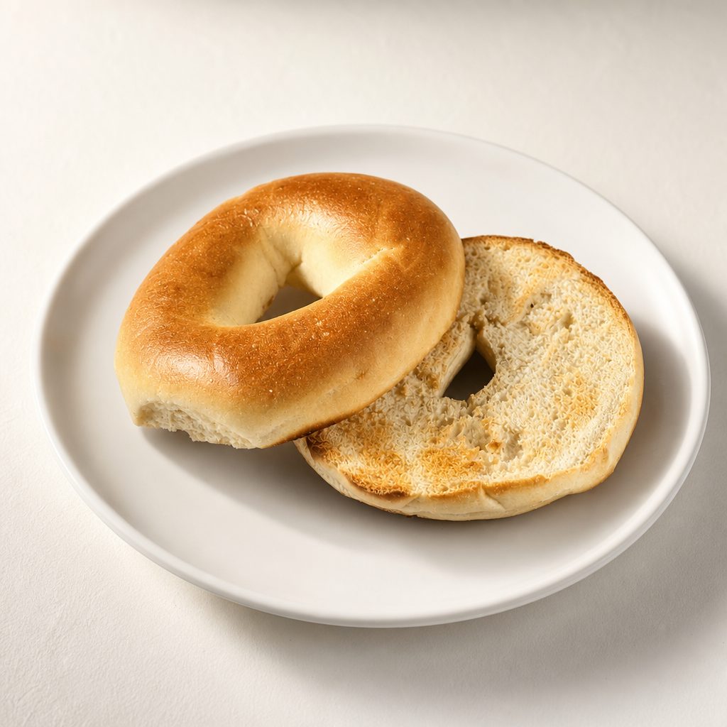 Toasted Bagel with Butter.